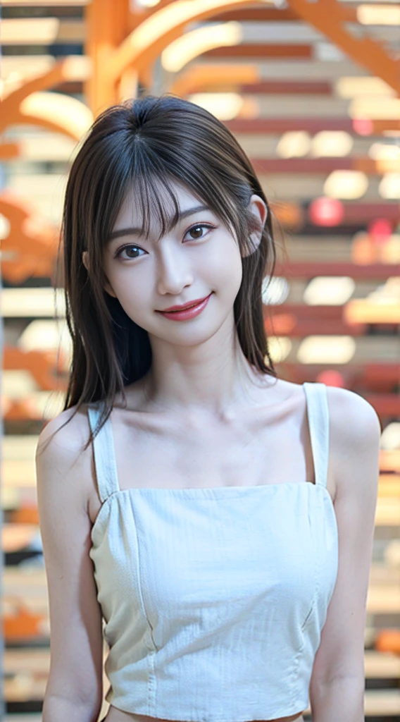 ((Highest quality, 8K, RAW Photos, masterpiece :1.3)), (Realistic、Photorealistic:1.37)、Very detailed、Ultra-high resolution, (Professional Lighting), alone, 1 female, alone, Seeing the viewer, Japanese, Beautiful and elaborate face, Shining Eyes, (Slim waist :1.3), Fine and beautiful skin, Skin Texture, bikini, Beautiful Face, Lip details,Silky beautiful hair、Brown Hair、smile、orgasm、Female dog