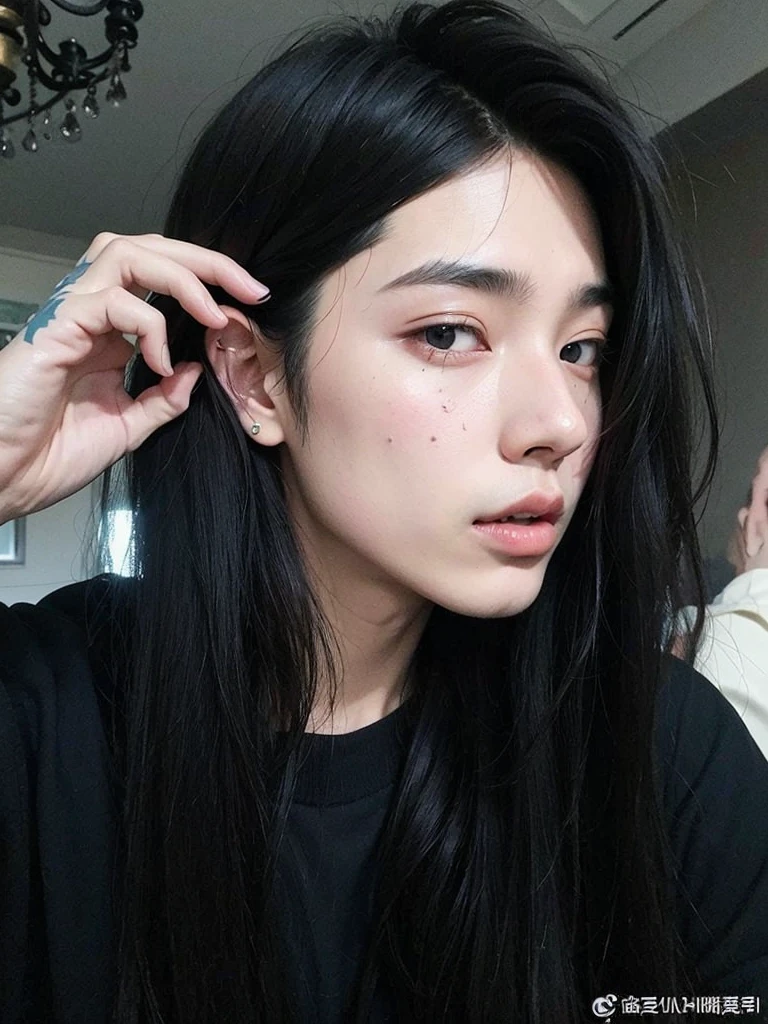 Arafed man with neck and neck tattoo., Kim Doyoung, Cai Xukun, Jinyoung Shin, ulzzang masculino, hyung tae, kanliu666, Jungkook, inspirado em Bian Shoumin, headshot imagem de perfilture, Hong junho hyung, 1 7 anos - idade de rosto fino, taejune kim, imagem de perfil