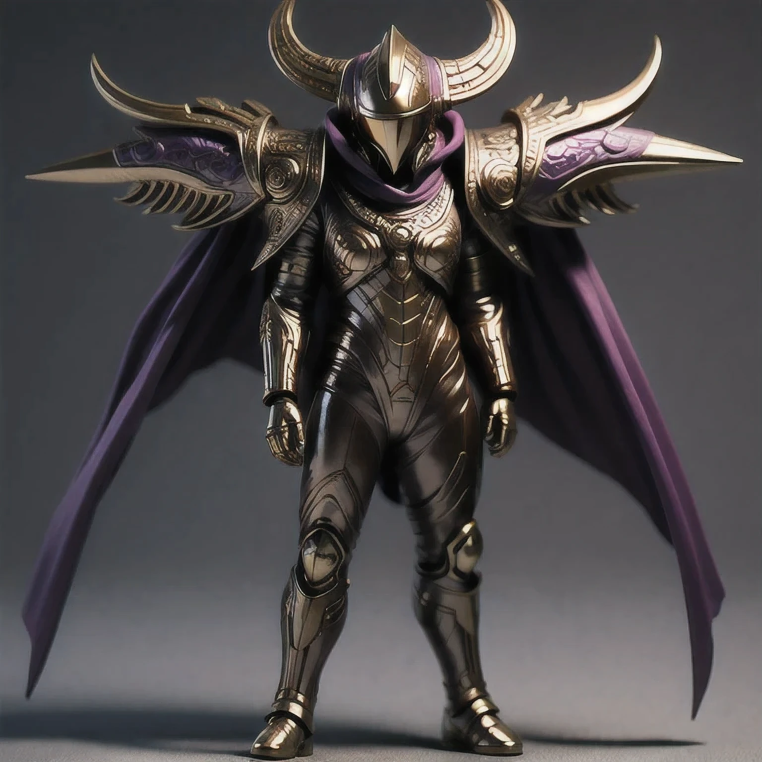 Close up of purple and gold toys, Super detailed fantasy characters, Science Fiction Characters render, detailed humanoid, Star Pathfinder Characters, Science Fiction Characters, Science Fiction Characters, humanoid character, very detailed character, Color Rendering, 3D Rendering Character Art 8K, Alien Armor, safi'jiiva armor, Marmoset Rendering