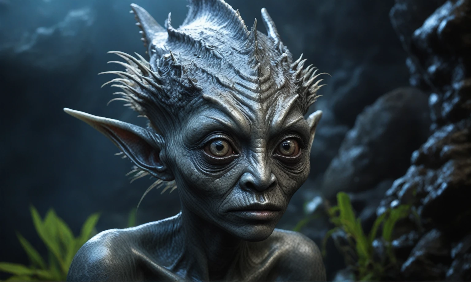 full body shot,beggar deep niobium paladium The Alien Entity,native italian babychild, wants eat,survival in criminal city of future, Technicolor,natural skin textures, hyper realism, hyper detailed,Extremely detailed,High contrast,Masterpiece,Realistic,Ultra Detailed, intricate details,realistic humid leather,extremly intricate,Epic Realistic, cinematic style,irina yermolova,high contrast,hdr,extremely detailed, deep night landscape,masterpiece,intricate details,faded,eyes extremely detailed, high detailed eyes,8k resolution,RAW,retina, Nikon Z9,China,orc,Li River in Guangxi Zhuang of China,tkt style, pointed ears,perfect, Elf,transition between two art styles, Ink painting to photorealism, Double contact, X-ray, Creative, vivid light, masterpiece, fantasy, Abstract, Surrealism, super detailed, high resolution, stop:35;(((creature with a spectral and ghostly appearance)). Her skin is pale, almost translucent,ancient rock paintings of the first people,sharkfish's leather