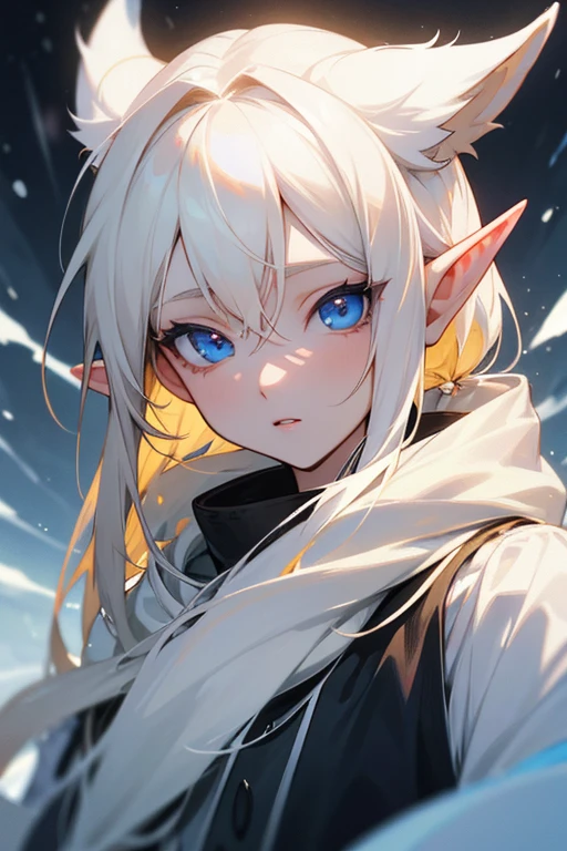 - Skin: White and pale as snow.
- Hair: Blond, almost white.
- Eyes Color: Black.
- Facial features: Thin and angelic.
- Ears: Medium and pointed, typical of an elf.
- Origin: Asian descent, born in South Korea.
- Resemblance: She looks like Aespa's idol Winter