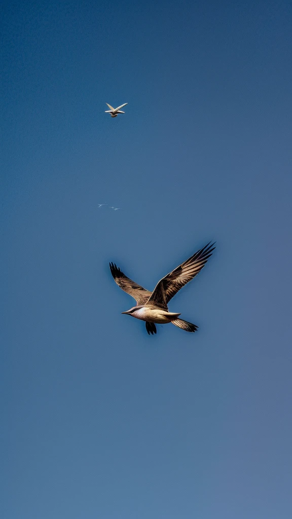 Bird flying in sky 