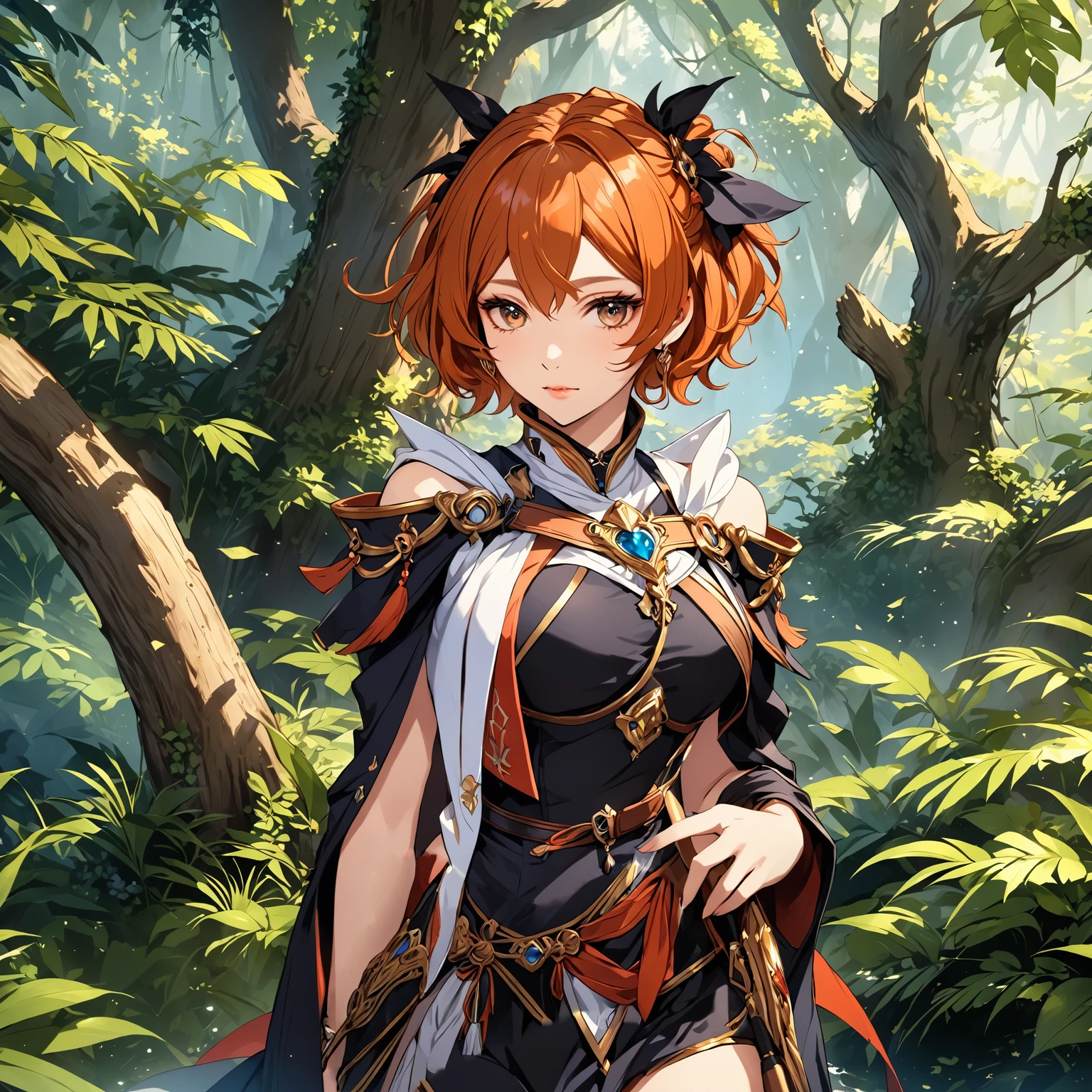 masterpiece, best quality, 1girl, adult, female focus, solo closed mouth, Fantasy aesthetics, Highly detailed, shadowverse style