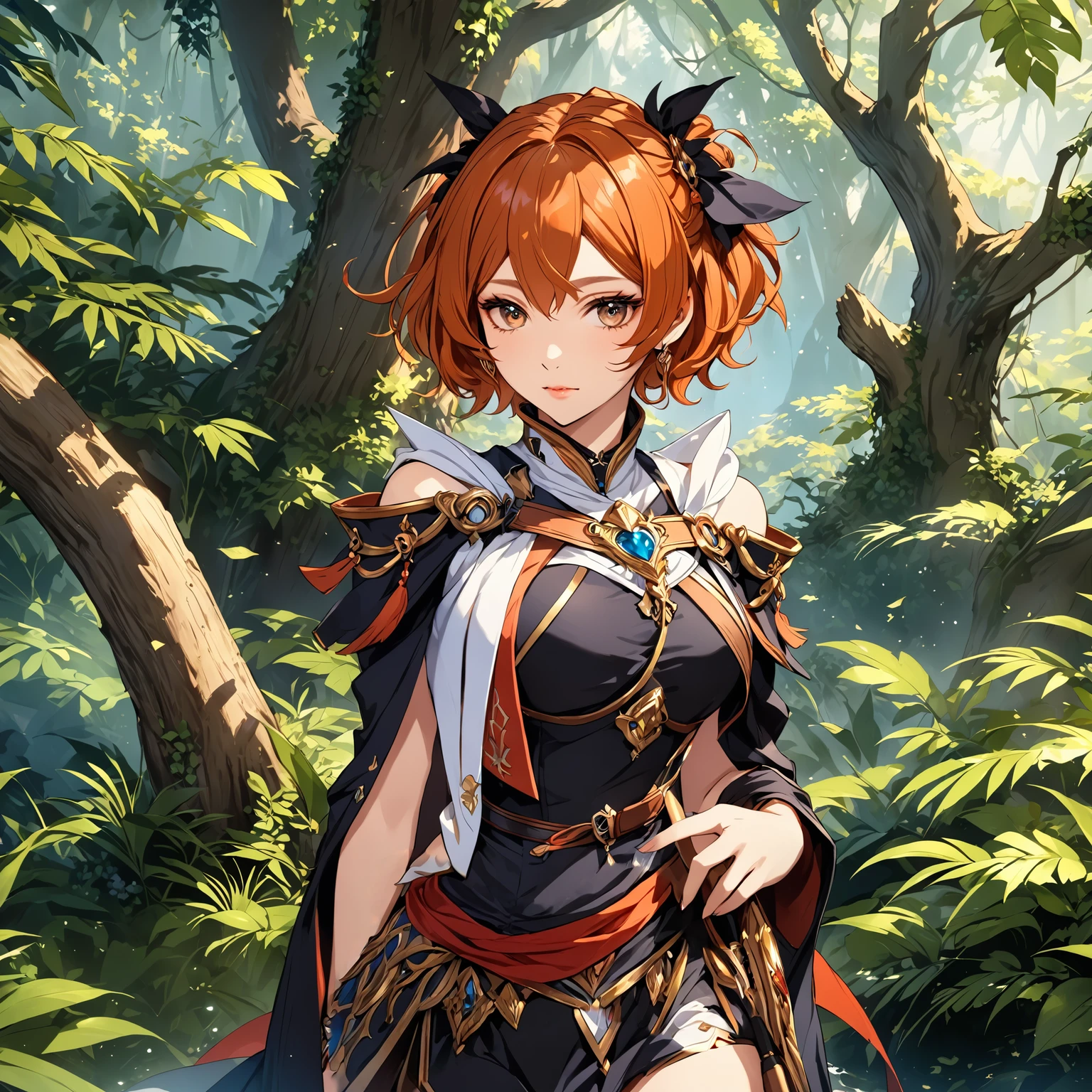 masterpiece, best quality, 1girl, adult, female focus, solo closed mouth, Fantasy aesthetics, Highly detailed, shadowverse style