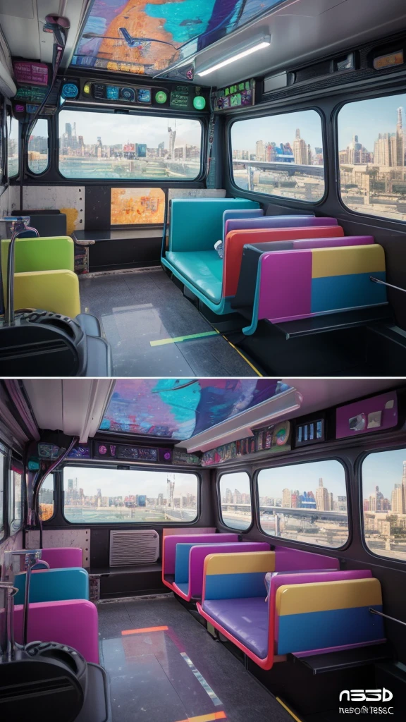 prompt art sci-fi cyberpunk uk bus, Macaron Color, Cute Disney cartoon style, Q version character design, toy design, shape, Big eyes. [scene] background, Resin material, 3d, C4D, Price Earnings Ratio, Illusion Engine 5, Octane Rendering, Noise Reduction Details, Realistic texture, movie, White marble resin art, High stone mural resolution, 1 billion pixels, Color Matching, Decoration, Strengthen --v 5.1 --Style Raw-  