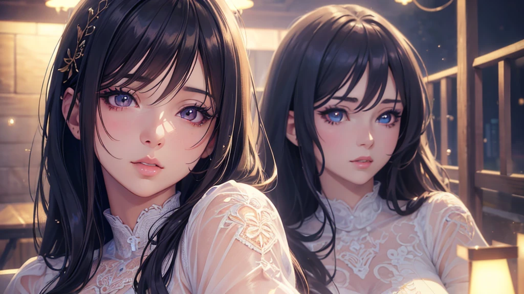 A cool senior career woman、Big tits in white blouse、Black hair half-up、chin mole、Faces seducing sex、A dimly lit love hotel、super high quality、Highest quality、Masterpiece、Draw the body structure in detail、Low - Angle
