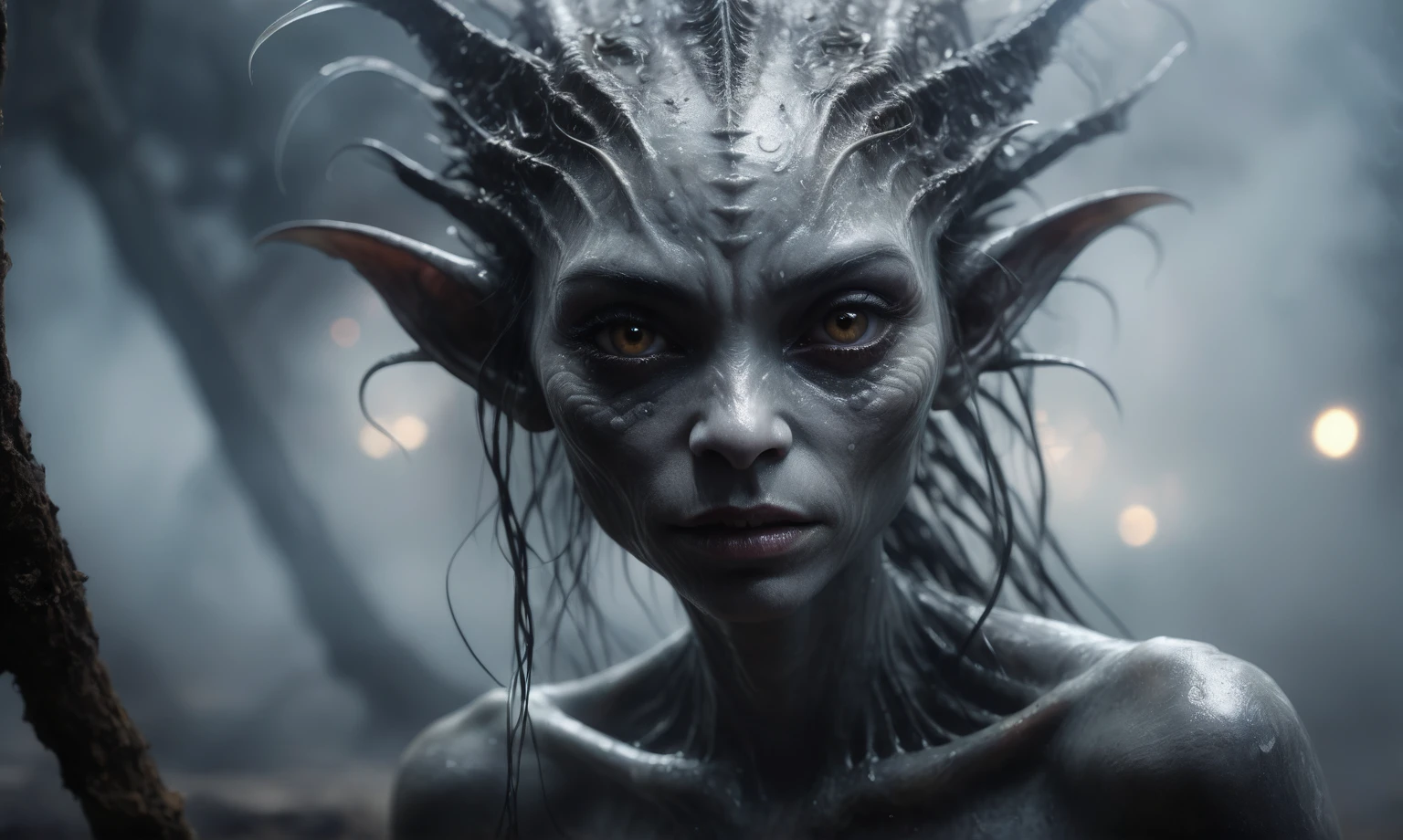 full body length,niobium goblin,native africa xenomorph's slaves,once pretty face,eyebrow up,full body shot,ominous landscape,niobium gray atmosphere,photo,photorealism,Masterpiece,hyper natural skin textures, hyper realism,hyper detailed,High contrast,Realism,Ultra Detailed,irina yermolova,close full body shot,32K resolution,Nikon Z9, ,demonic, fog, smoke, audience, mist, featuring ultra-realistic and hyper-realistic elements,
Marta Bevacqua, Ellen Jewett, Kawacy, Katsuya Terada, Carne Griffiths,concert lighting, bokeh, luminal space that feels
both bright and surreal. Includes liquid fluid elements for added depth and movement. Rendered in an unreal
engine and post-processed to achieve . Evokes a sense of dreamy, ethereal
and mystical mood,horror pixar movie still,thriller disney movie ,pixar render, animated ,suicide