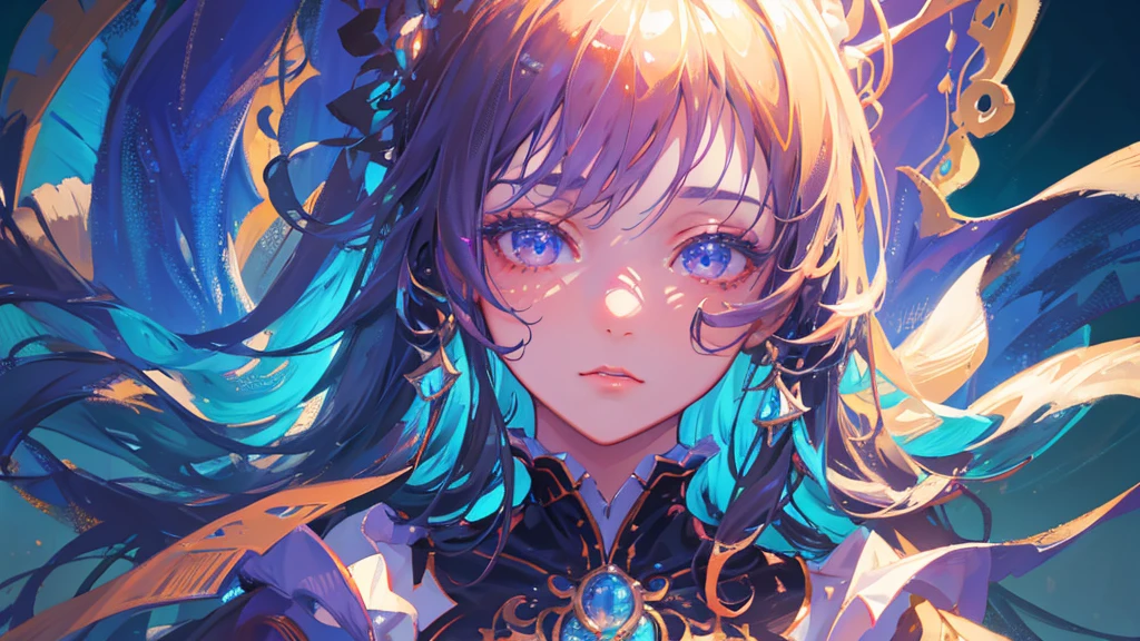 anime girl, beautiful detailed eyes, beautiful detailed lips, extremely detailed face, long eyelashes, 1girl, fantasy, digital painting, cinematic lighting, vibrant colors, warm color palette, dynamic pose, intricate details, dreamlike, (best quality, 4k, 8k, highres, masterpiece:1.2), ultra-detailed, (realistic, photorealistic, photo-realistic:1.37), studio lighting, vivid colors