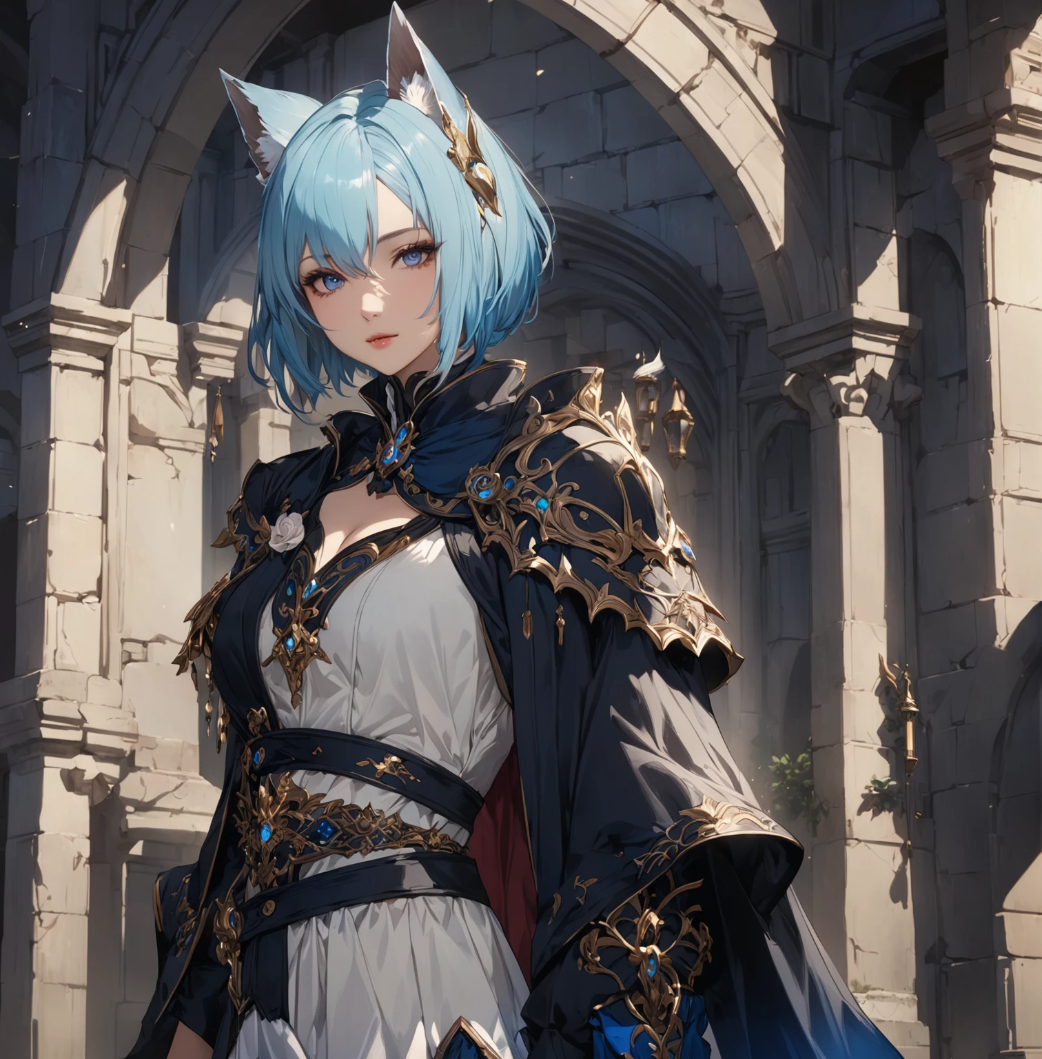 masterpiece, best quality, Fantasy aesthetics, Highly detailed, shadowverse style