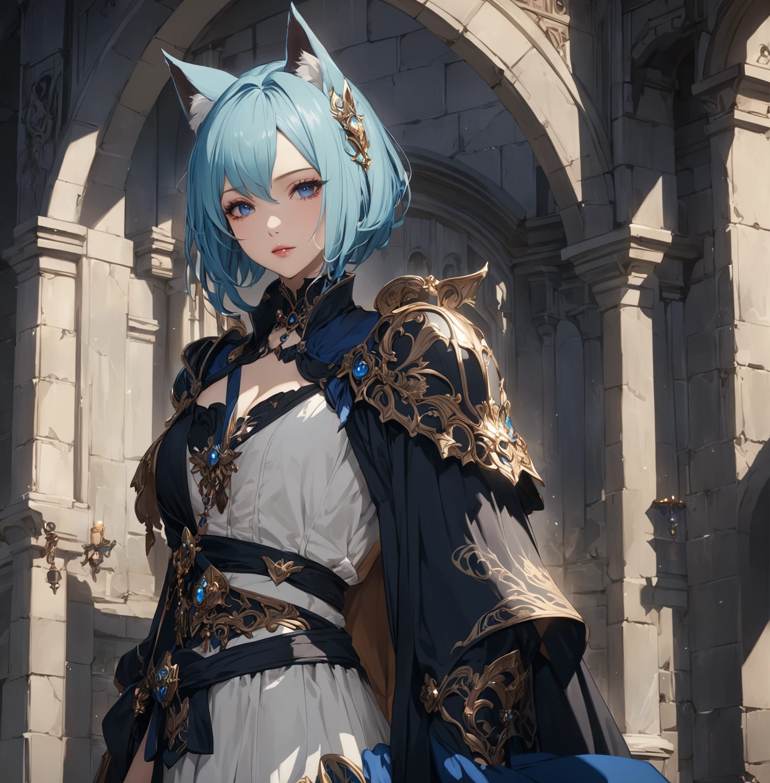 masterpiece, best quality, Fantasy aesthetics, Highly detailed, shadowverse style