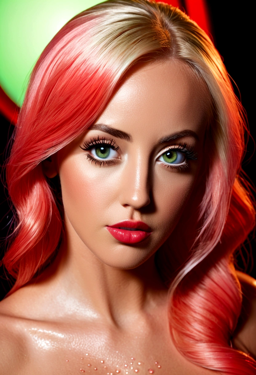 (Subject 1:A stunning WWE superstar Summer Rae, onboard a bio organic UFO, Rae is dressed (appropriate to the scene), the room is lit with a dull green glow, red lights blink, sensor tendrils wiggle all over Summer Rae spraying her with a disinfectant foam, the aliens are having the tentacles wash everywhere on Summer Rae to kill microbes (best quality,4k,8k,highres,masterpiece:1.2),ultra-detailed,(realistic,photorealistic,photo-realistic:1.37),beautiful detailed eyes,beautiful detailed lips,extremely detailed eyes and face,longeyelashes,gorgeous woman, slightly confused, entranced expression, decontamination bath head to toe, dynamic pose,dramatic shadows,vibrant colors,cinematic composition)