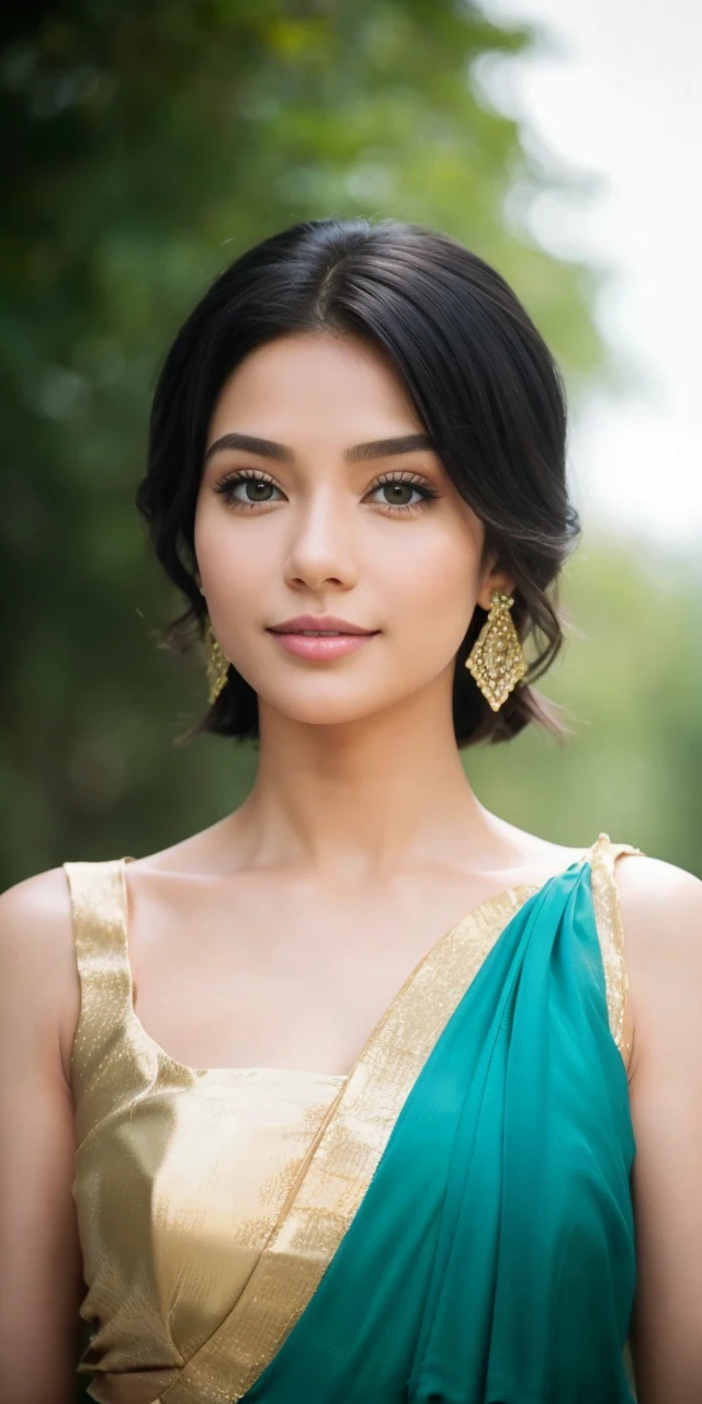 best qualtiy, 8K, tmasterpiece:1.3)), Focus:1.2, perfect figure beautiful woman:1.4, Cocked buttocks:1.2, ((Cut hair in layers:1.2)), (medium tits),(Bandeau Dress:1.5), Highly detailed facial and skin texture, A detailed eye, double eyelid,Whiten skin,long whitr hair,(Keep one's mouth shut:1.3),ssmile