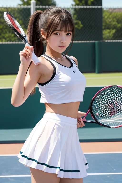 Cute Girls、high school girl、Idol、Tennis Wear、See-through