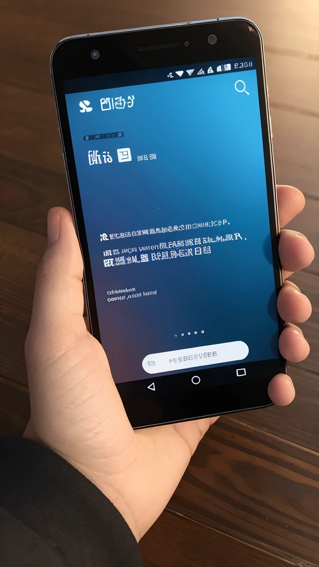 Smartphone screen,POV