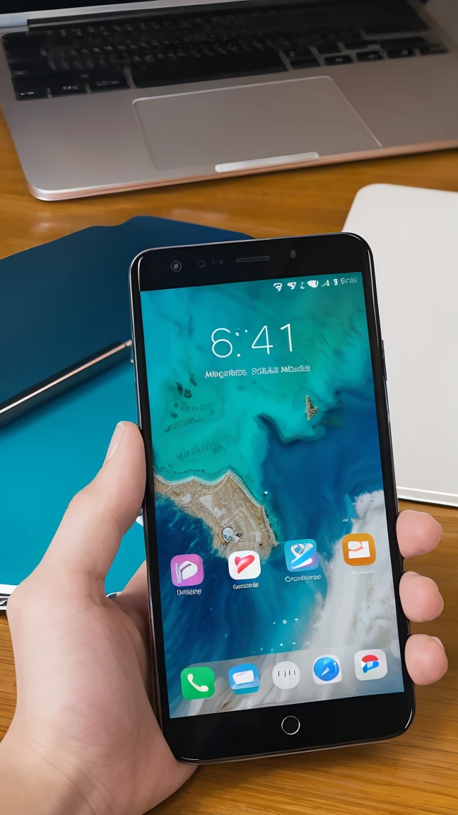 Smartphone screen,POV