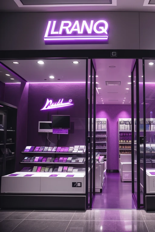Technological Image, cellular, Accessories, purple things, retail store. LogoBrand