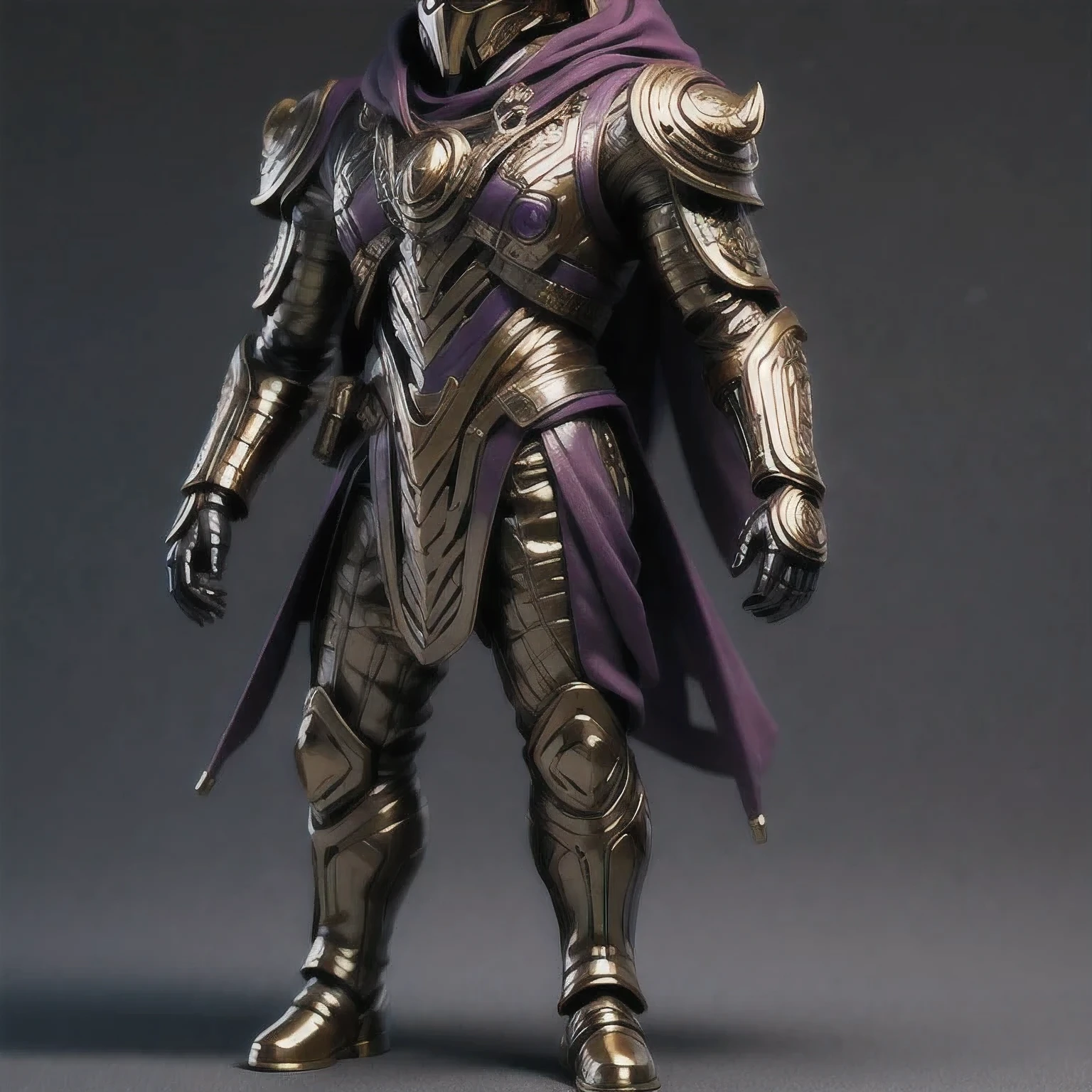 Close up of purple and gold toys, Super detailed fantasy characters, Science Fiction Characters render, detailed humanoid, Star Pathfinder Characters, Science Fiction Characters, Science Fiction Characters, humanoid character, very detailed character, Color Rendering, 3D Rendering Character Art 8K, Alien Armor, safi'jiiva armor, Marmoset Rendering