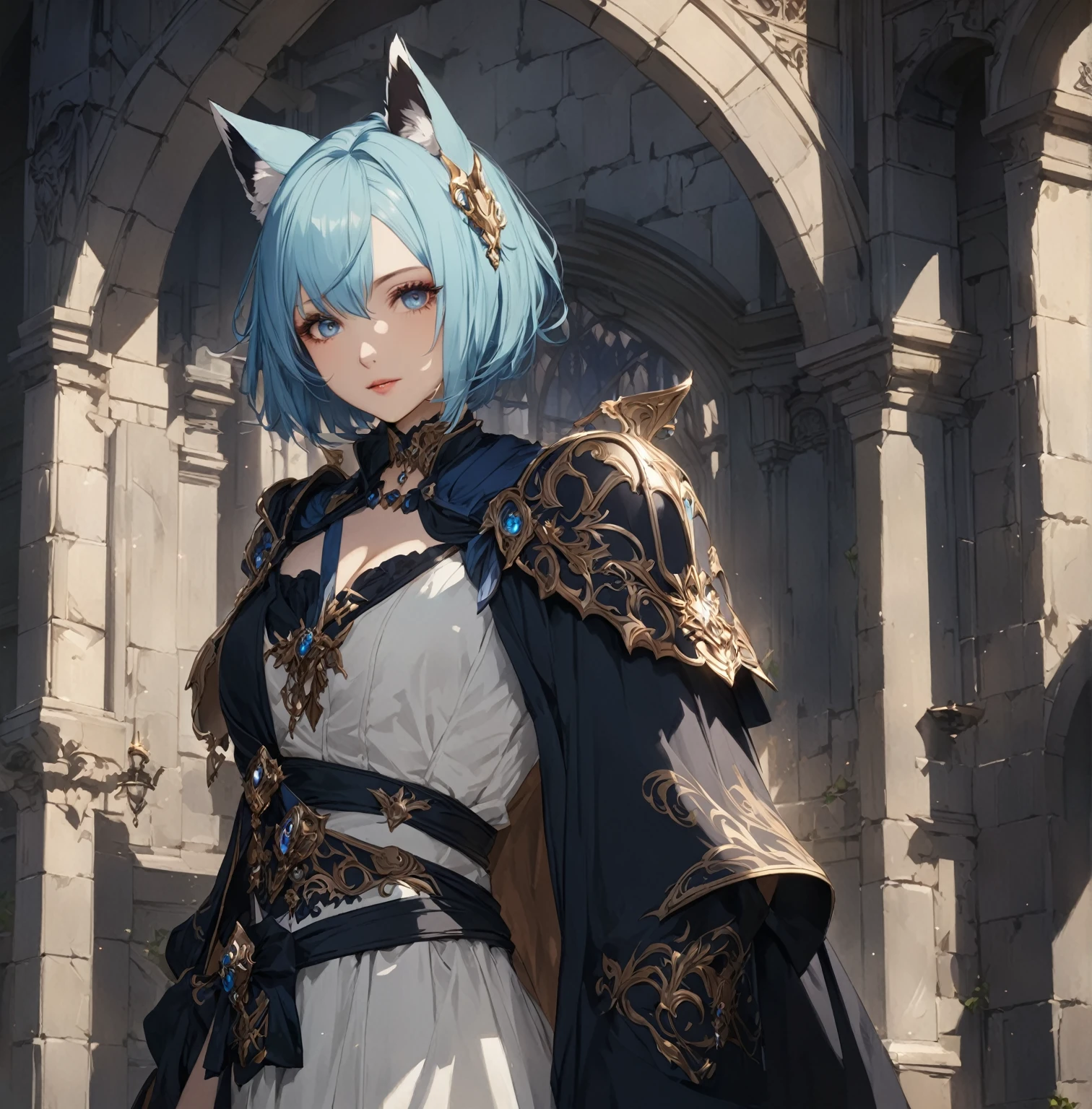 masterpiece, best quality, Fantasy aesthetics, Highly detailed, shadowverse style