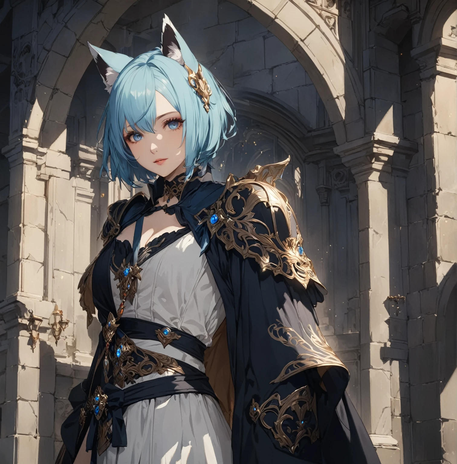 masterpiece, best quality, Fantasy aesthetics, Highly detailed, shadowverse style