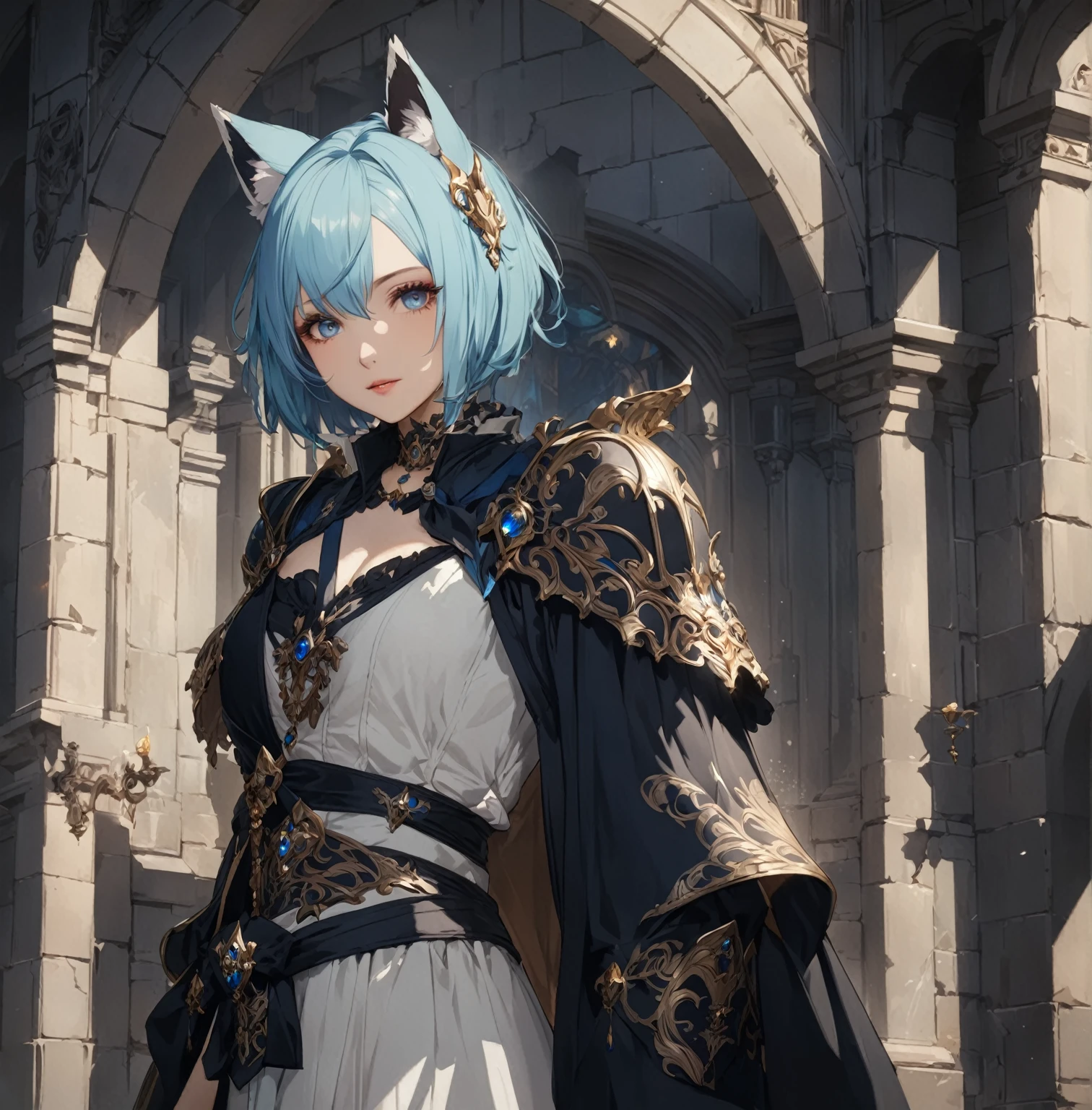masterpiece, best quality, Fantasy aesthetics, Highly detailed, shadowverse style