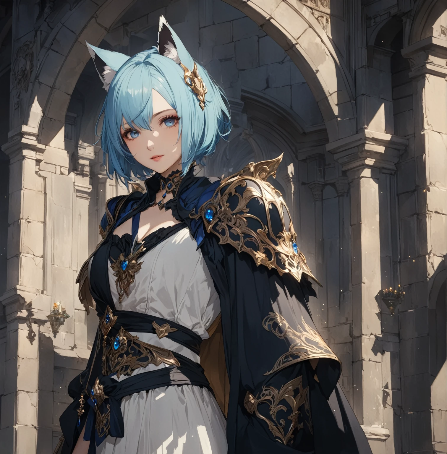 masterpiece, best quality, Fantasy aesthetics, Highly detailed, shadowverse style