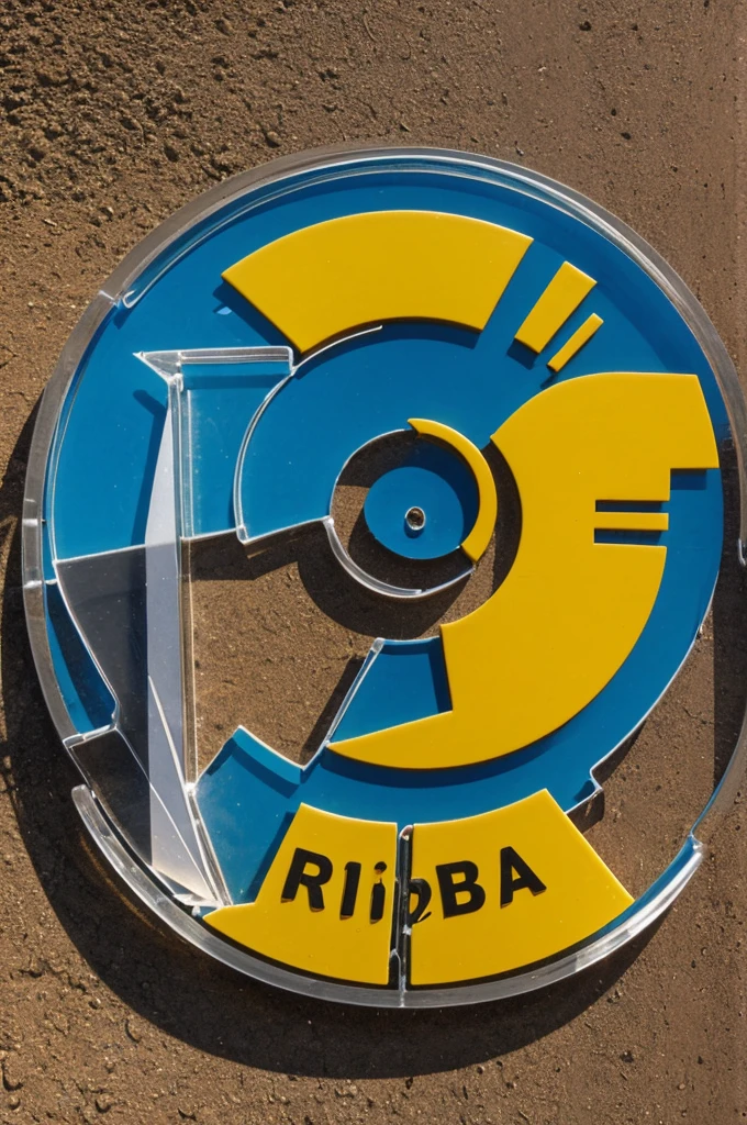 Logo of my company Glass Cutter called: Riber Glass" in the Riberlta Amazon, Me, bolivia.