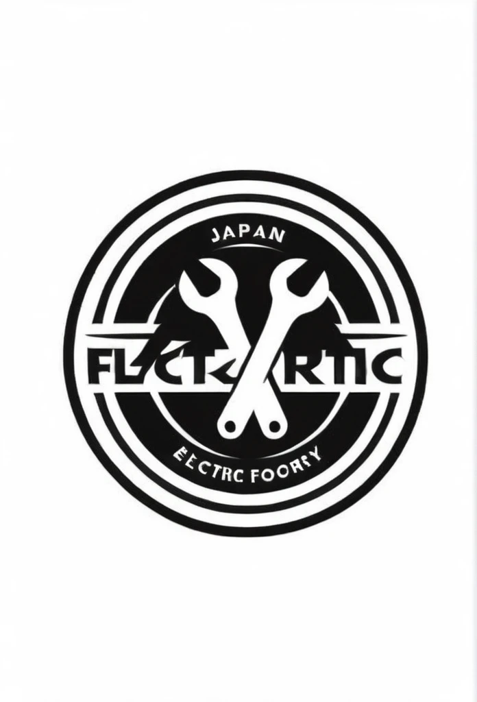 Japan's stylish electric factory logo
Simple design for logo enthusiasts with small spanners in both hands, sweaty and towel around their necks
Pretty cool
chic and modern design
White background