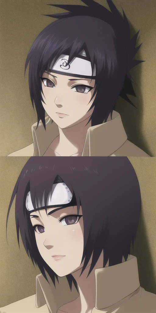 Mitarai_Anko, huge_breast, permanent, Solitary, Brown_Open_ditch_coat, forehead_protector, masterpiece, best quality, Delicate face, Delicate eyes, high resolution,