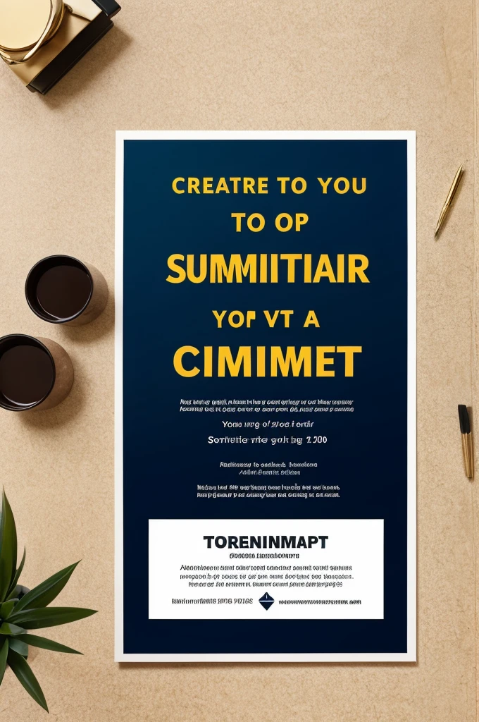 Create a poster for invitation of a seminar
