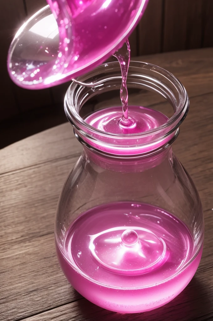 Pink magic potion