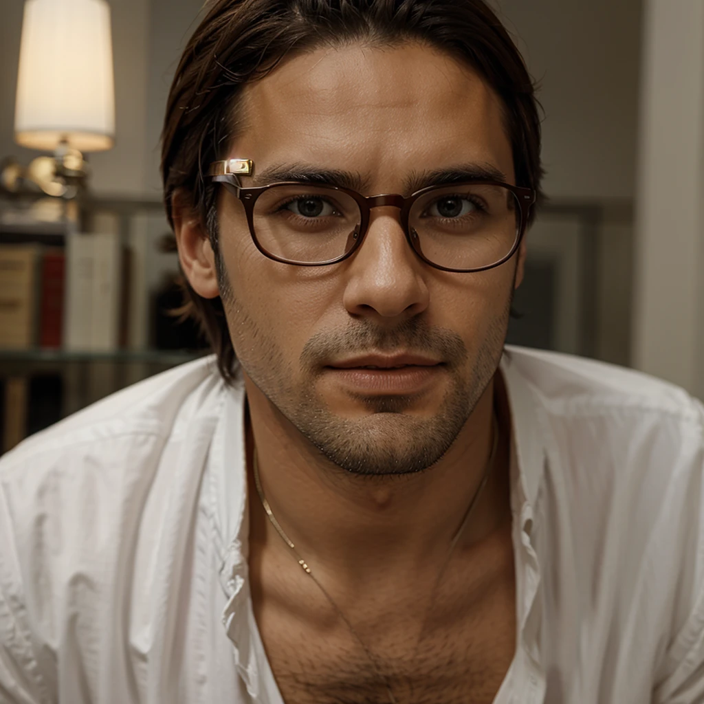 French man wearing glasses