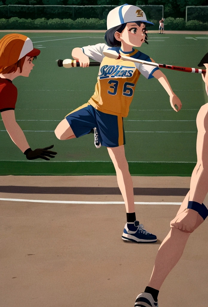 arafed image of a group of people playing different sports, a cartoon by Ellen Gallagher, shutterstock, conceptual art, sports setting, sport game, professional sports style, general, sports logo, sports mascot, sports, sports broadcast, sport, detailed illustration, sports photography, computer - generated, illustration detailed, games, sports team mascot, simple illustration