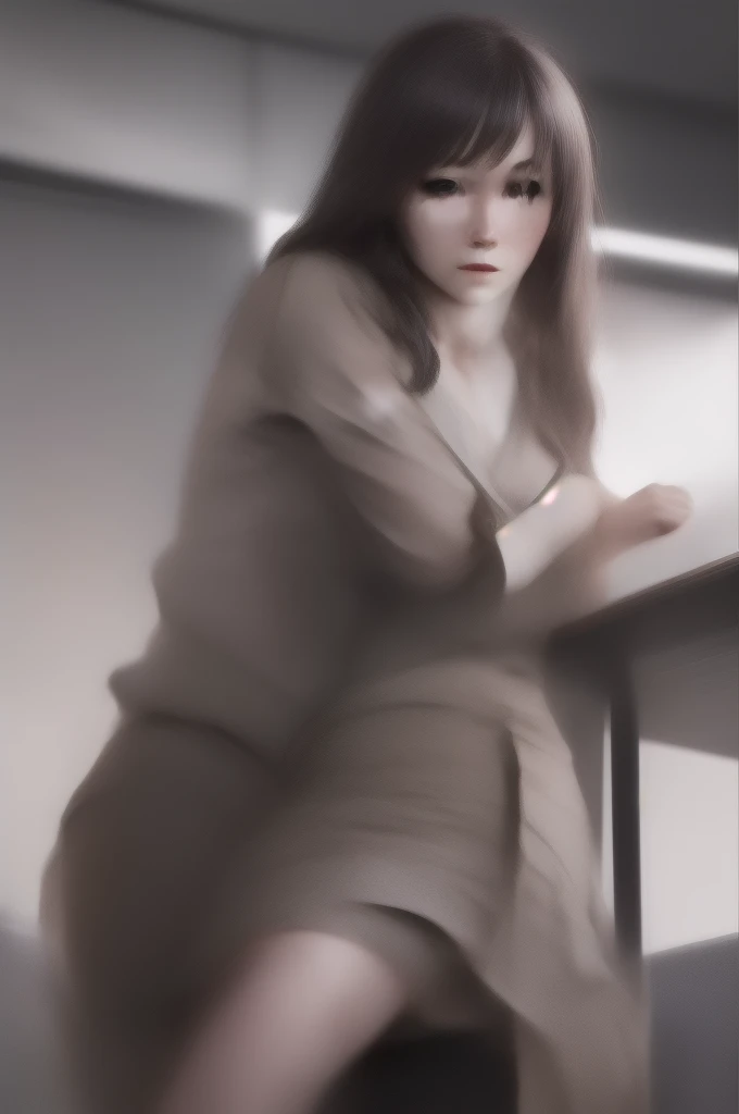 (4k, RAW photo, best quality, masterpiece:1.2),ultra high res,(photo realistic:1.2),High detail RAW color photo,professional photograph,(realistic, photo realistic:1.4),((best quality)),japanese girl,pencil skirt,suit,looking at viewer,sitting,in office,