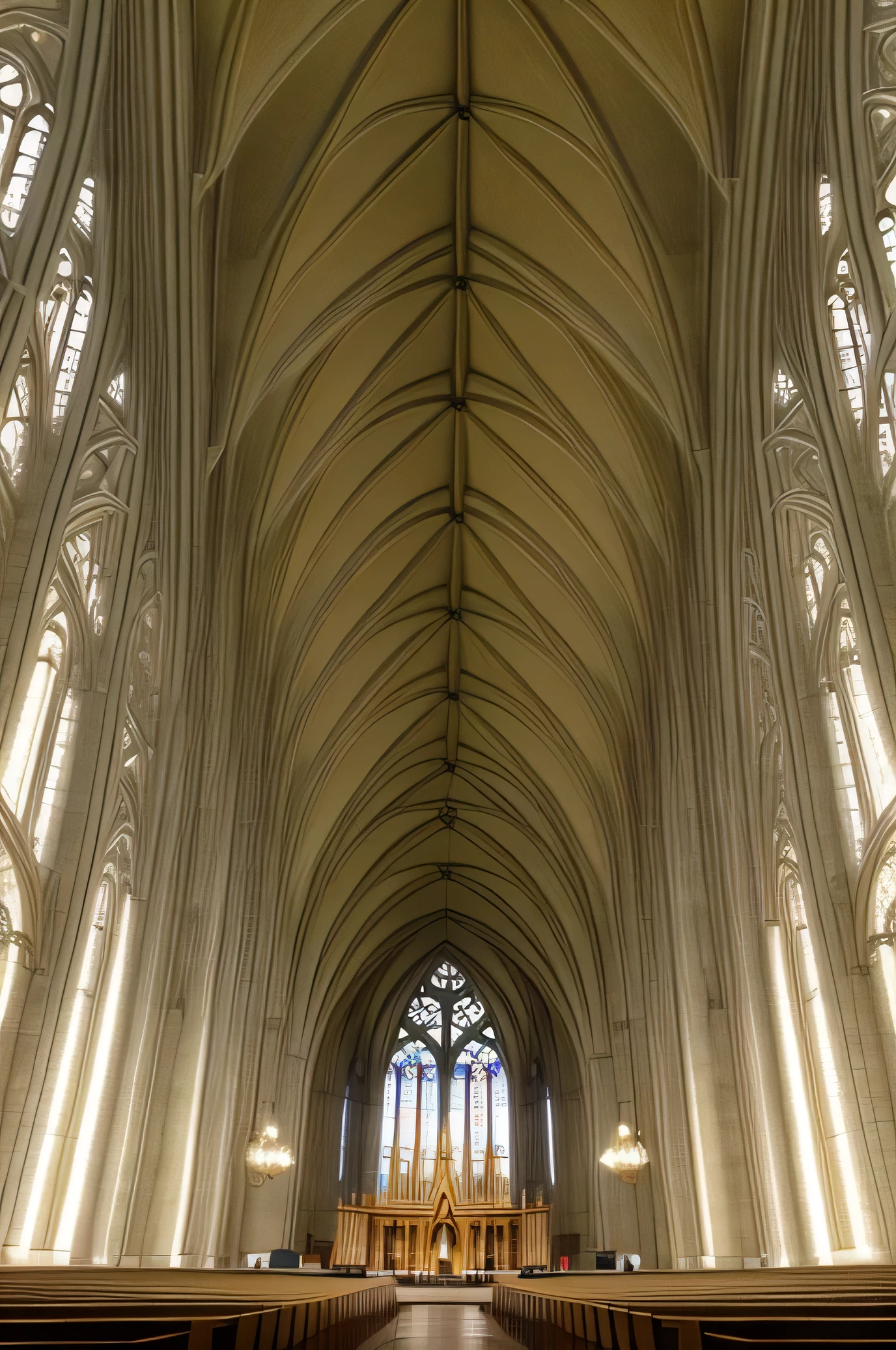 Modern cathedral that looks real
