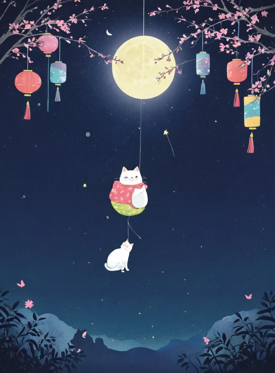 Cat、An illustration、Refreshing、Tanabata