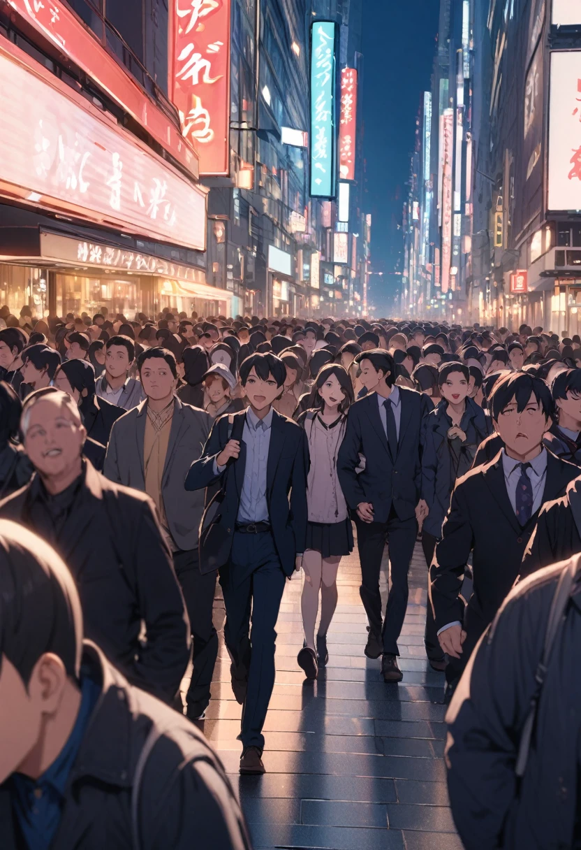 Crowds in Ginza
