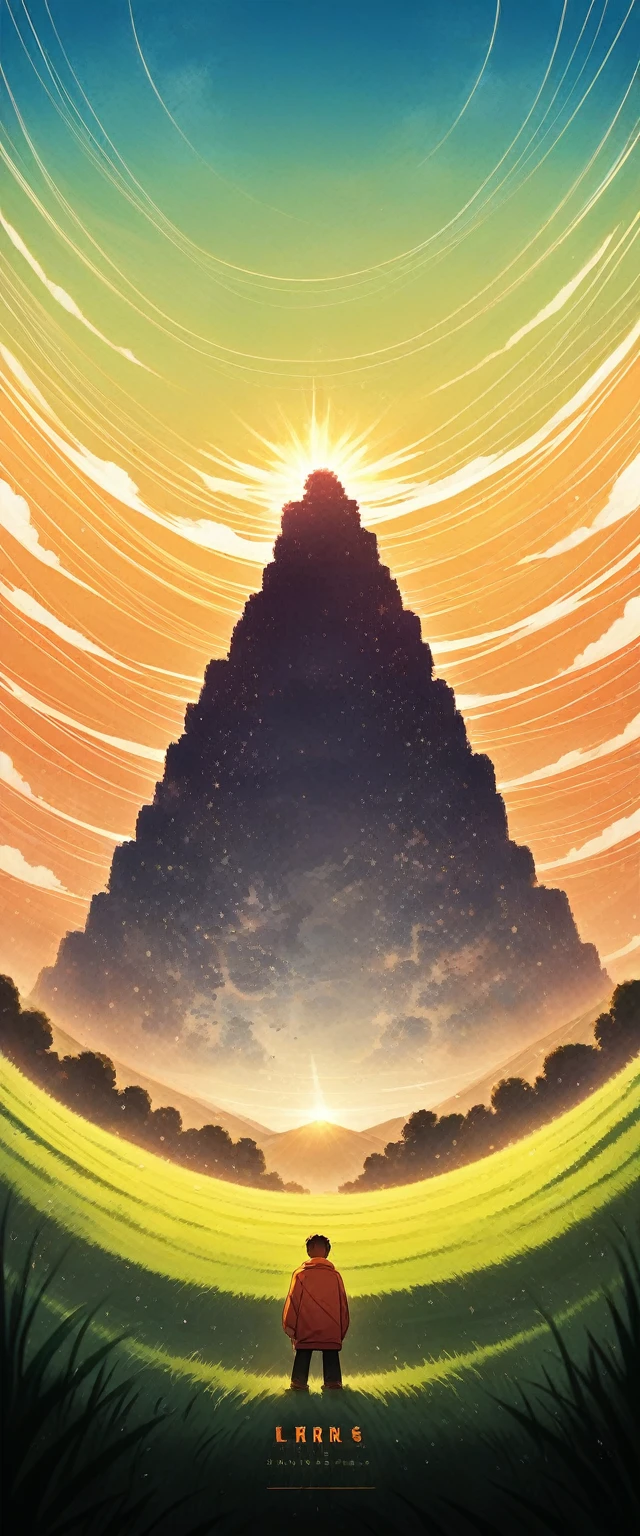 The image shows an anime boy looking out over the ocean at sunrise from a grassy hill, with a background of vibrant blue sky and red and orange hues of the sun. anime art wallpaper 4k, anime art wallpaper 4K, anime background, anime art wallpaper 8K, anime art background, anime landscape wallpaper, amazing wallpaper, high quality wallpaper definition,4k animated wallpaper,4k animated wallpaper,Aries Moross art,Bob Byerley art,AshleyWoodArtAI,greg rutkowski