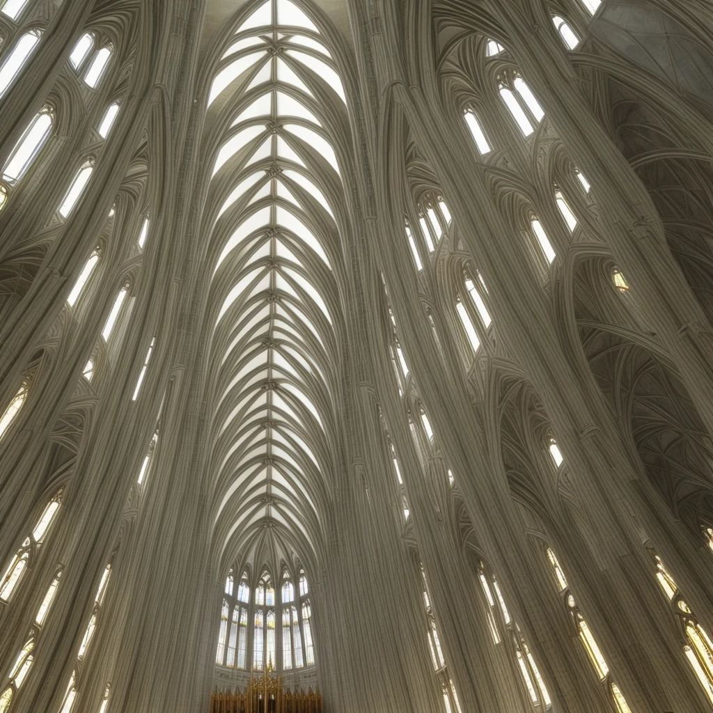 Modern cathedral that looks real