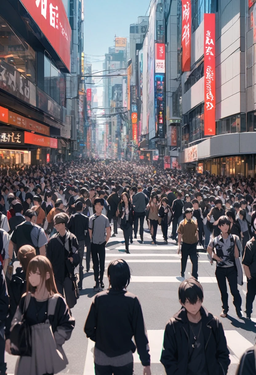 Crowds in Shinjuku
