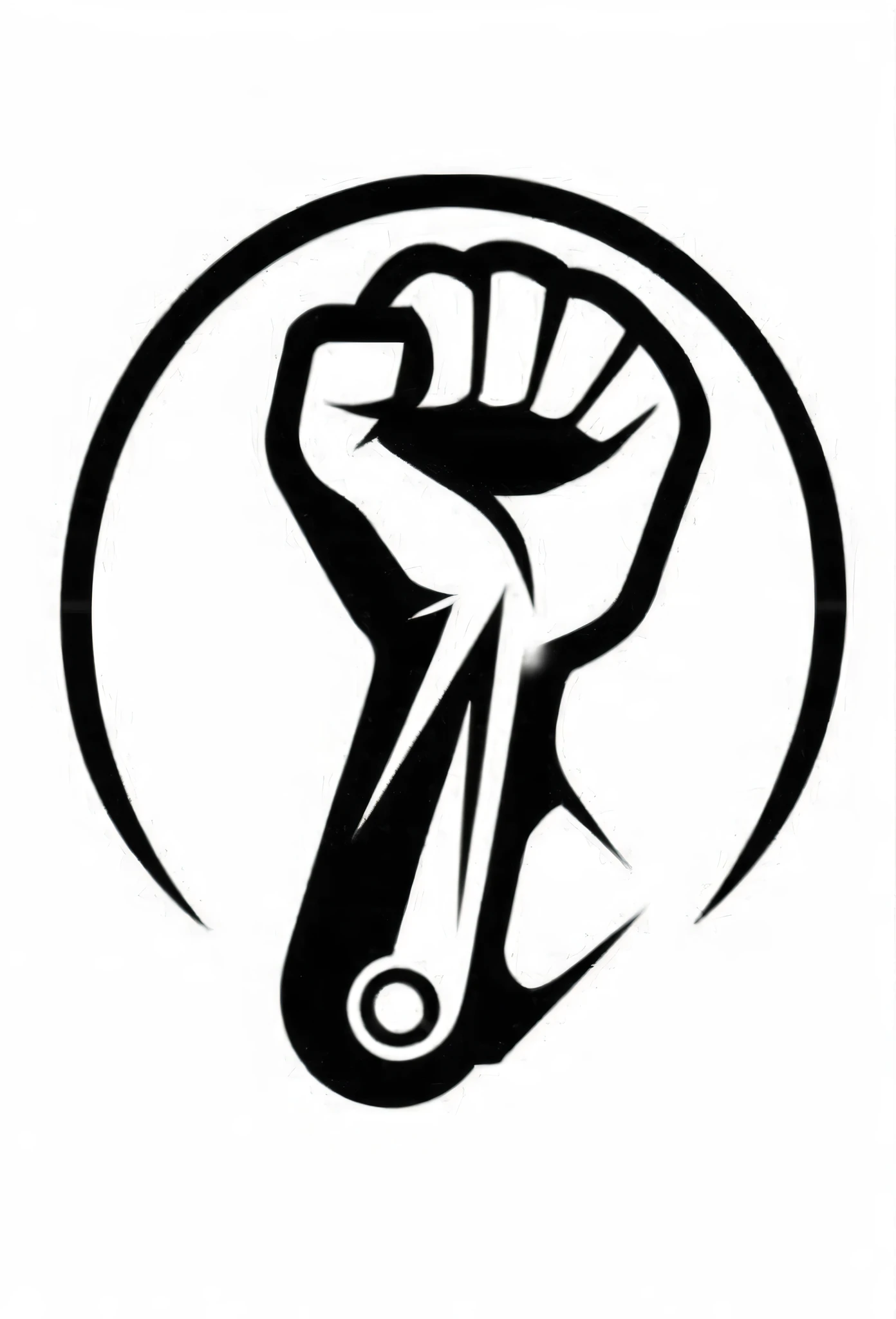 Stylish logo of Japan's electric plant

A man's fist, a spanner on a tool, and a logo that is drawn as a motif from now on

There's lightning in the background
have a lot of energy


Pretty cool
chic and modern design

White background