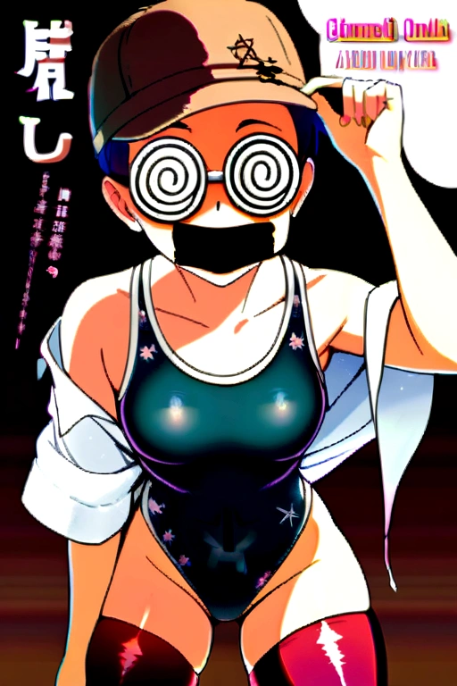 acket partially removed, heart in eye, burnt clothes, holding fishing rod, kanji, doujin cover, pentagram, tape gag, adjusting headwear, red socks, friends, cloud print, coke-bottle glasses, oral invitation, competition school swimsuit, barbell piercing, gradient legwear, prisoner,