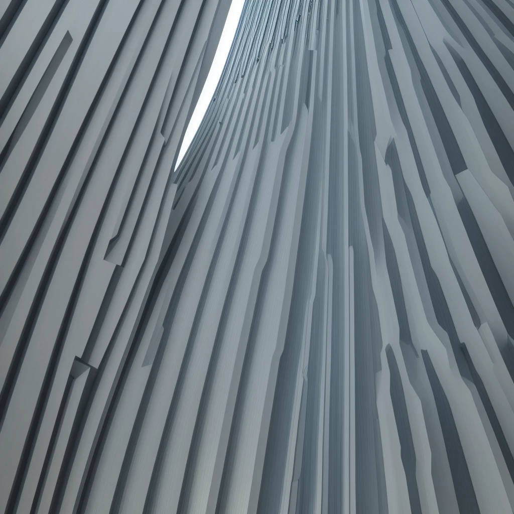 A modern cathedral in a futuristic style, realistic detailing, and precise contours