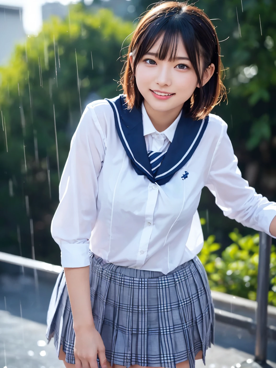 Tabletop, Highest quality, Japanese Girls,One Girl, 8K, RAW Photos, Highest quality, Tabletop, んdebtdebt:1.2, Highly detailed RAW color photos, Professional photos, (Realistic, Realistic:1.37), (Highly detailed skins:1.2), Ultra-high resolution, (Lenz 50mm), (debt/1.2),Exquisitely drawn eyes,Gazing at the audience,
Breaking up with a girl (Many elderly people:1.4), Beautiful Face, cute,(smile:1.05),(20-year-old, Big Breasts, Wide Hips,Straight hair, (short hair), iris, white and fine-grained skin,Small Mouth, high cheekbones (meaning), Sexy pose,Leaning forward,(The to the debtW:1.1),White panties、Korean Idol、Nogizaka idol、Burning idol pose、Adult、、(Tabletop, Highest quality:1.3), (Ultra-fine 8K CG:1.2), (超Realisticな:1.35), (Realistic:1.45), (Realistic:1.4), Cowboy Shot,
Beautiful Japanese Women, 22 years old, Supermodel, Japanese Idols, __performance__, Big Breasts, (school uniform:1.4)、 [ponytail],,front-facing,Cowboy Shot,Dancing in the Rain