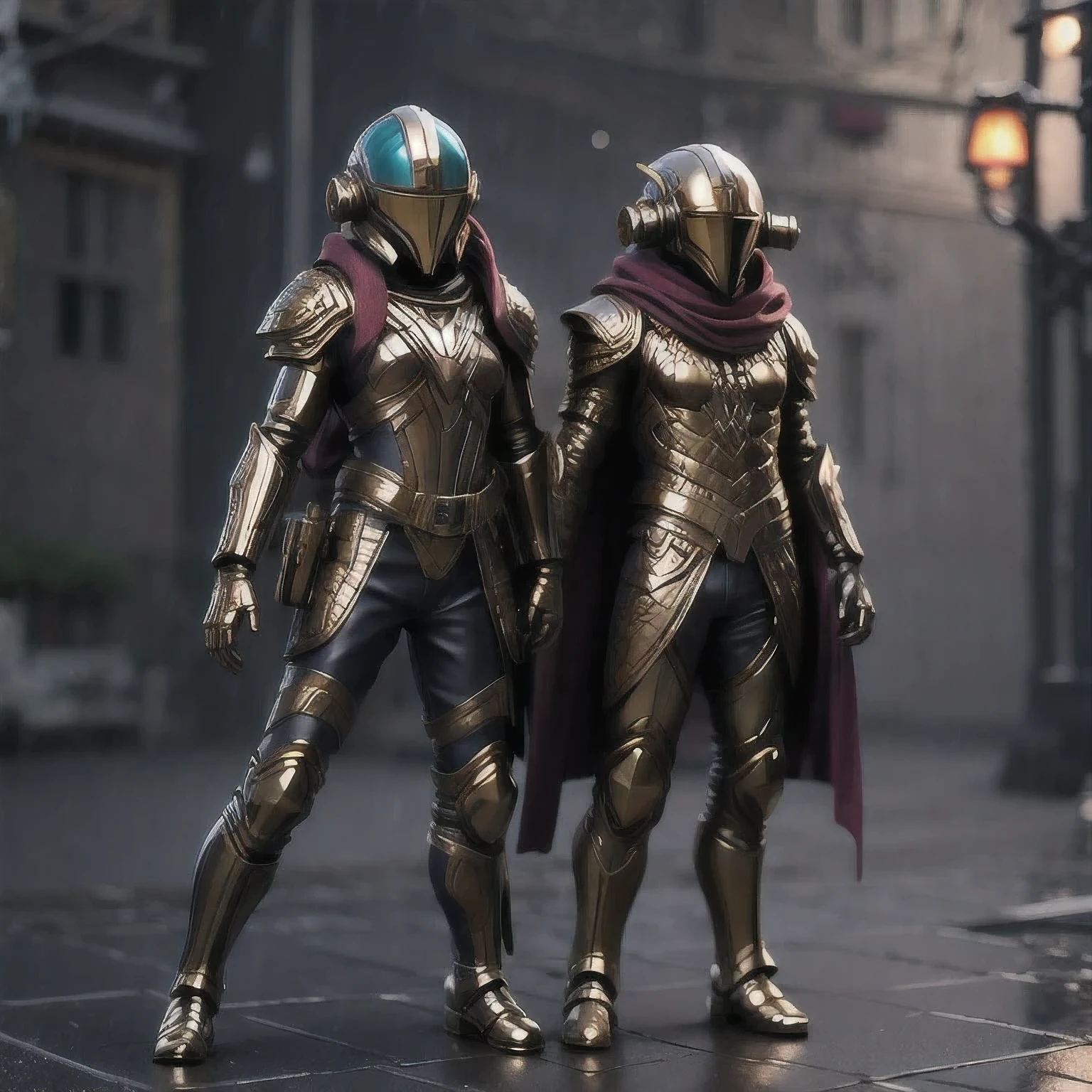 Dancing in the Rain, Super detailed fantasy characters, Science Fiction Characters render, detailed humanoid, Star Pathfinder Characters, Science Fiction Characters, Science Fiction Characters, humanoid character, very detailed character, Color Rendering, 3 D Rendering Character Art 8 K, alien armor, Dancing in the Rain armor, Marmoset Rendering