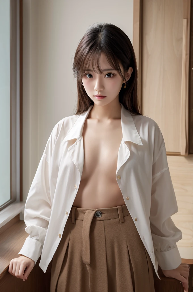 （（Highest quality））、Beauty、Fully open shirt、