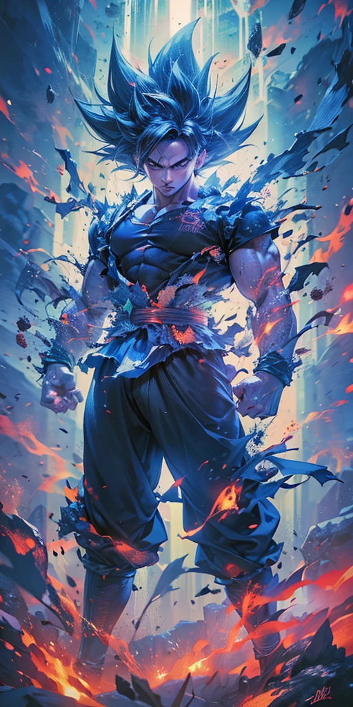 Hyper realistic quality , 4k , hyper quality , Goku , perfect hands , perfect eyes , perfect face , perfect body ,