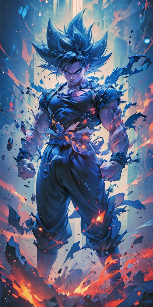 Hyper realistic quality , 4k , hyper quality , Goku , perfect hands , perfect eyes , perfect face , perfect body ,
