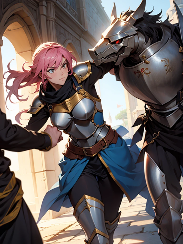 Female Knight、Fantasy、Anime Style、fight