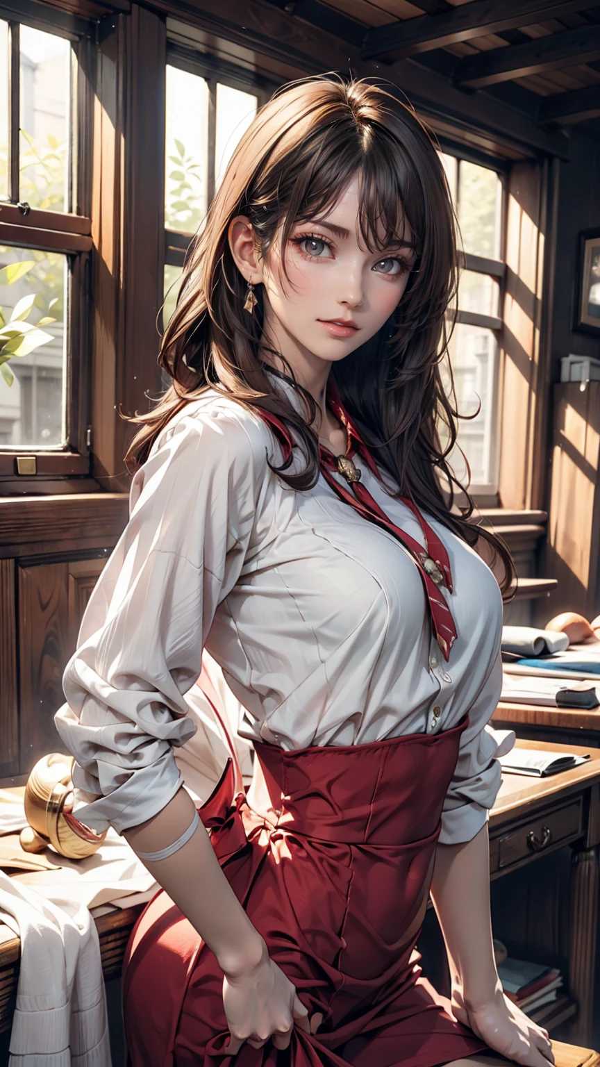 24-year-old female、Alphonse Micha-style screen