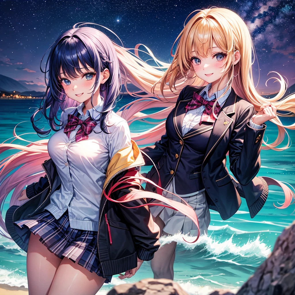 middle School girls,smile,Beautiful girls,The best quality to get you horny,Multi-colored hair,Perfect Girl,Super cute girl,Ocean,Starry sky background,Cute uniform,blazer,School festival,Wearing a cardigan,Long Hair、She has her bangs down,Ultra HD,Young girl,sex,Naughty Girls,Full body image,Big Breasts,Beautiful Girl's Paradise,Beautiful Girl Country,High-dimensional beautiful girl,A beautiful girl who transcends everything,So beautiful,Absurd,Beautiful girls,